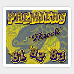 Parramatta Eels - 3x PREMIERS 81, 82, 83 - THREELS! Sticker